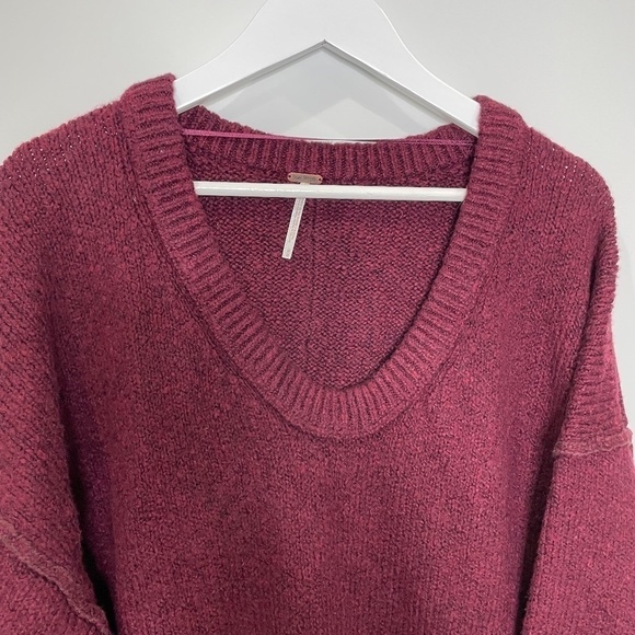 Free People Purple Knit Oversized Sweater - Picture 3 of 8